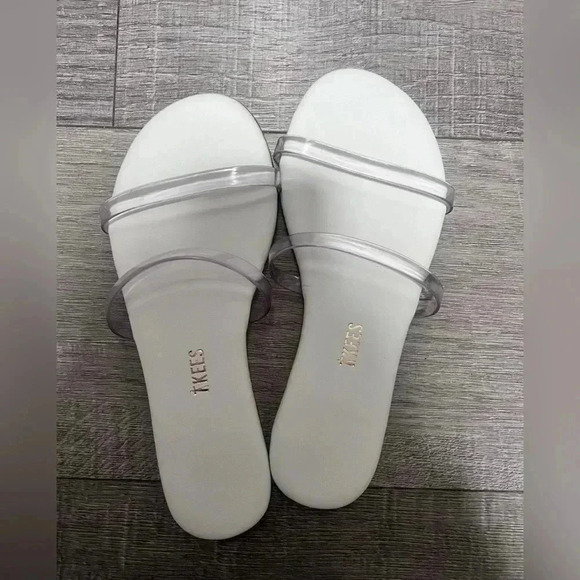 TKEES PVC Gemma Clear Sandals NEW - Picture 1 of 6